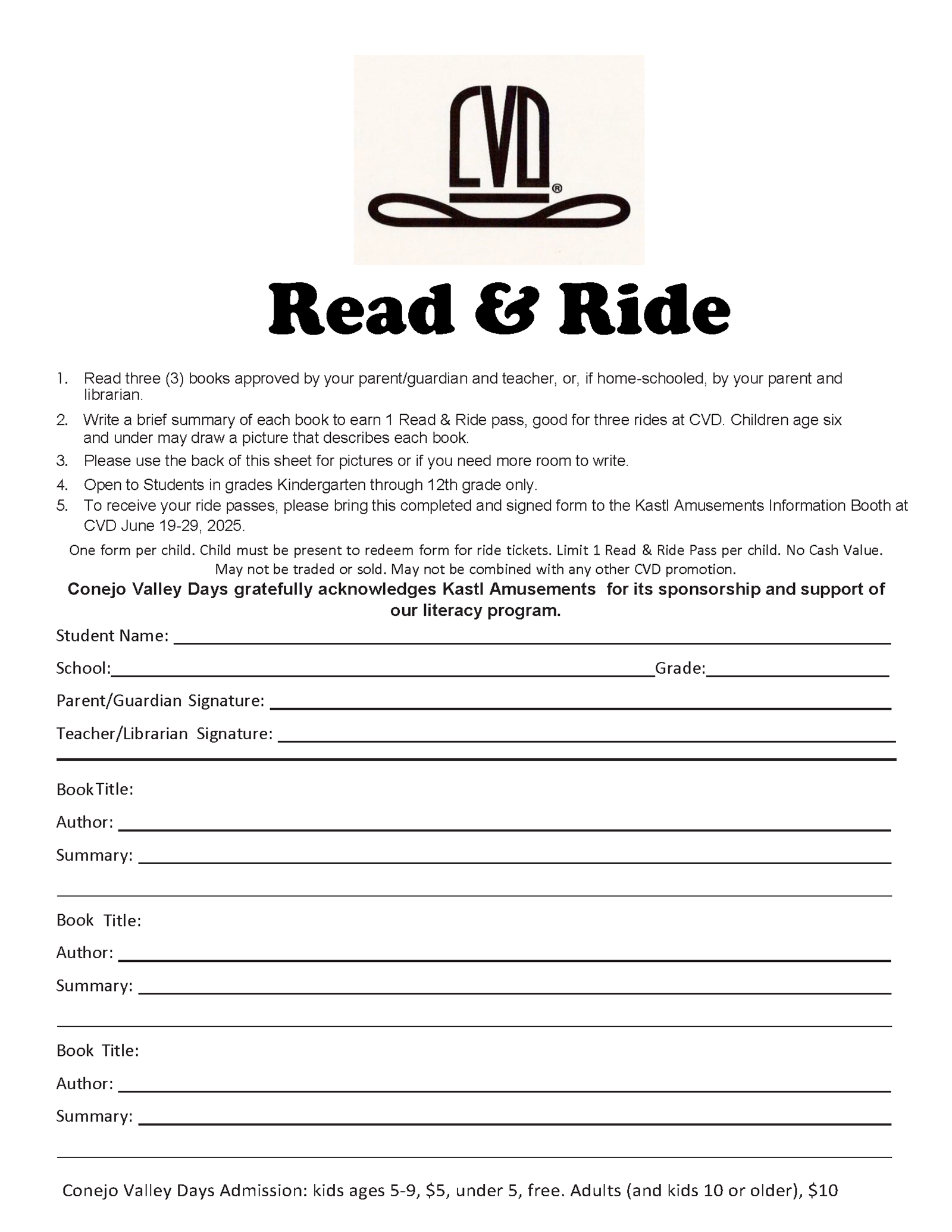  Read and Ride