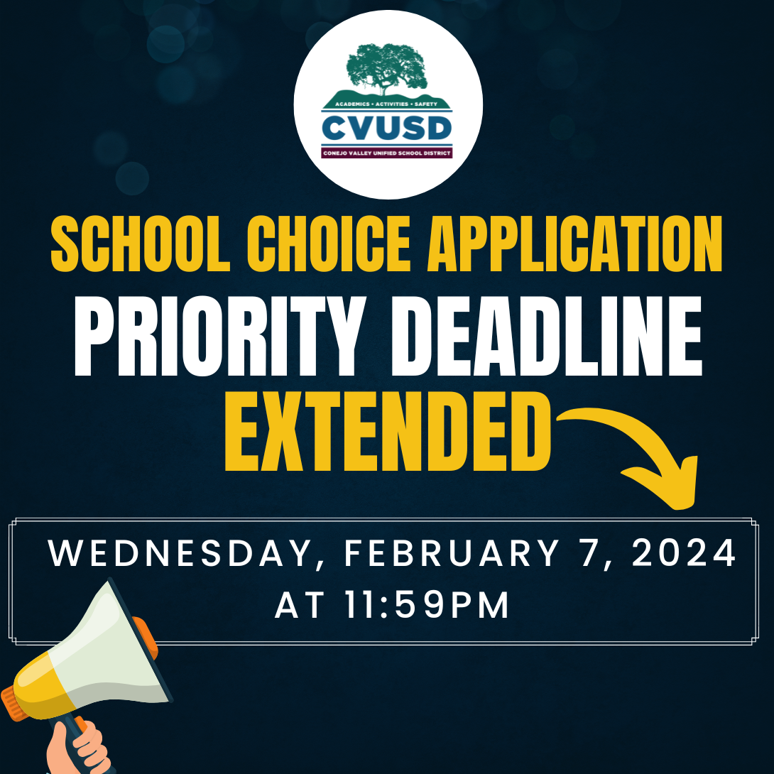 NEW DATE: The Priority Deadline for the 2024-2025 School Choice 